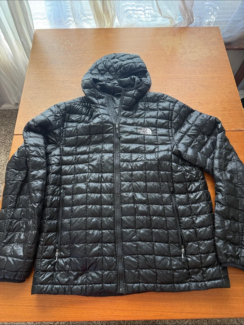 The North Face Black Quilted Hooded Puffer Jacket